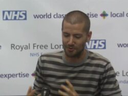 In London, the British ebola patient William Pooley has been speaking about his remarkable recovery - after his doctors confirmed he has now returned to full health - and will be discharged today. News Clip