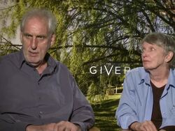 INTERVIEW - Phillip Noyce and Lois Lowry on the film's audience, parents and kids - "The Giver" Press Junket Stock Footage
