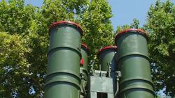 Russian rocket launcher S 300 Stock Footage