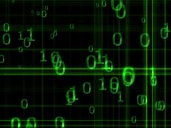 Binary cloud Stock Footage