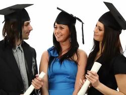 Graduation celebration Stock Footage