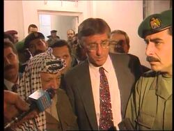 West Bank/Gaza - Dennis Ross meets Yasser Arafat News Clip