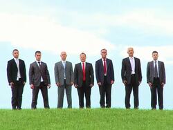 HD SLOW-MOTION: Business Team Stock Footage