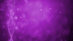 DNA String on Purple Background Stock Footage