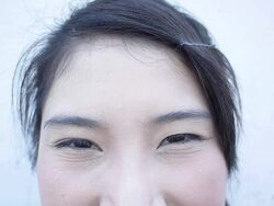 Expression of the eyes Stock Footage