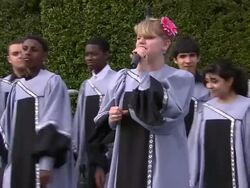 PERFORMANCE: Los Angeles County High School for the Arts at the Celebrities, Dignitaries 'Dream For Kids' At Grand Opening Gala Celebrating New Hospital At Children's Hospital Los Angeles at Los Angeles CA. (Footage by WireImage Video/GettyImages) Stock Footage