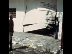 SYND 10 6 78  AFTERMATH OF BOMB ATTACK ON RENAULT SHOW ROOM,  IN BUENOS AIRES News Clip