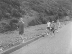 Marin County students join 50 Mile Walk craze Stock Footage