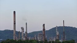 Oil refinery and IndustryPipe Stock Footage