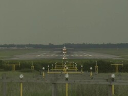 Gatwick Airport, Airbus A320 Taking Off, England, United Kingdom Stock Footage