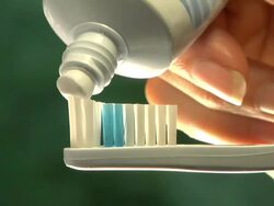 dental care in the morning Stock Footage