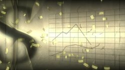 Golden Dollars Background Stock Footage