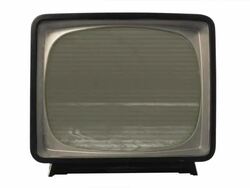 Old bad TV picture Stock Footage