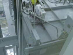 Lifting mechanism elevator Stock Footage