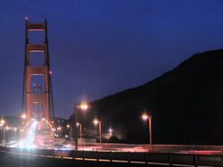 Golden Gate Pre-Dawn Stock Footage