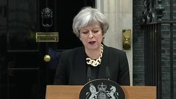 Prime Minister Theresa May speaks following the terror attacks in London News Clip