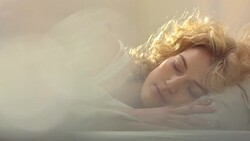 Woman Sleeping In The Morning Stock Footage