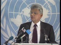 Iraq - Presser on weapons inspections News Clip