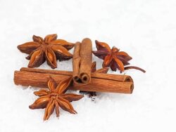 HD Cinnamon Sticks and Star Anise Turning Stock Footage