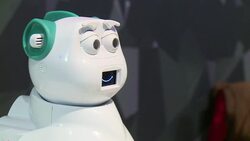 CLEAN : Robochop highlight of first day of Cebit high tech fair News Clip