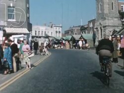 Somewhere Decent to Live 1967 part 14 - construction site, council blocks in development Stock Footage