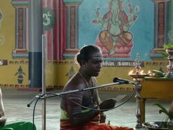 MS ZO Hindu Ceremony / Batticaloa, Sri Lanka Stock Footage