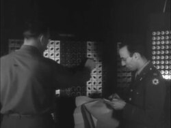 The ENIAC calculating machine computer Stock Footage