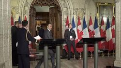 CLEAN : Valls hails potential free trade agreement between EU Canada News Clip