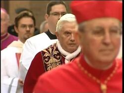 Pope Benedict XVI marks the start of Lent with Ash Wednesday procession News Clip