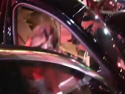 La Toya Jackson & Jeffre Phillips on Jackson's kids buying back Neverland Ranch at Craig's in West Hollywood Stock Footage