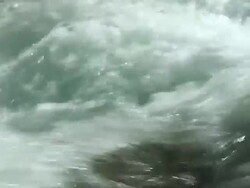 HD White water rapid close-up TL Stock Footage