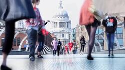 HD_ London Street Time Lapse Parallax Stock Footage