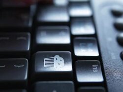 Keyboard Muffin Stock Footage