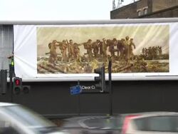 John Singer Sargeant Gassed put on billboard News Clip