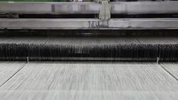 loom for weaving silk Stock Footage