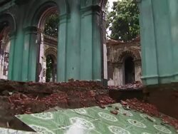 Damaged and dilapidated mosque in Sittwe Area News Clip