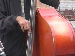 Playing Cello and Clarinet in Prague Stock Footage