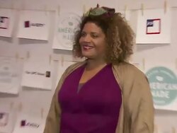 Erika Allen and Lisa Gersh at Martha Stewart Transforms Grand Central Terminal Into Multimedia Celebration of American Artists, Artisans and Entrepreneurs for Inaugural American Made Event - Day 1 Stock Footage