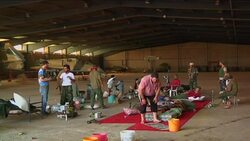 Abandoned aircraft base is Sabha frontline for former rebels News Clip