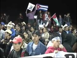 Protest at Mayan holy site President Bush is due to visit News Clip