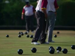 Banwell Bowling Club Stock Footage