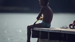 lake diving Stock Footage