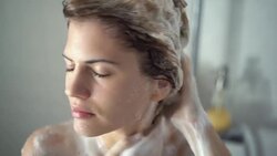 Hair and body wash Stock Footage