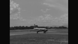 WS TS Plane taking Off from runway / United States Stock Footage