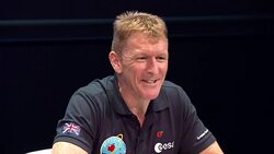 Tim Peake, British Astronaut, holds press before mission to International Space Station News Clip