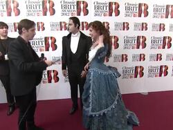 Ramin Karimloo, Sierra Bogguss at Classic BRIT Awards at Royal Albert Hall on October 2, 2012 in London, England (Footage by WireImage Video/Getty Images Entertainment Video) Stock Footage