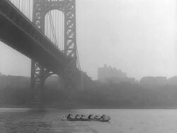 Montreal to New York Canoe Race Begins Stock Footage