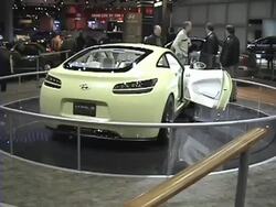 2004 Hyundai HCD-8 concept car montage Stock Footage