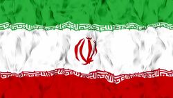 Iran Flag Stock Footage