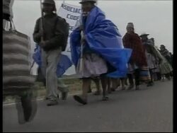 VOICER Senior citizens march for greater pension rights News Clip